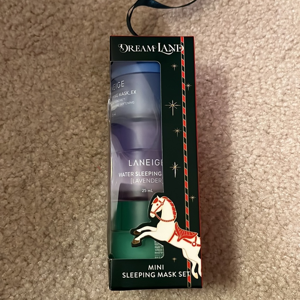 🎄NEW🎄BNIB LE Laneige 3 Piece Dream Land Water & Cica Sleeping Face Mask Set - Picture 2 of 2
